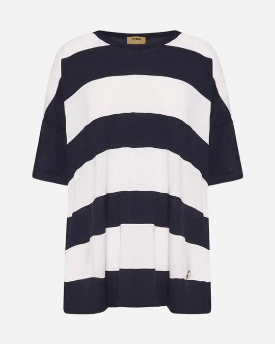 Maglia righe BLUE NAVY DORABELLA CURVY