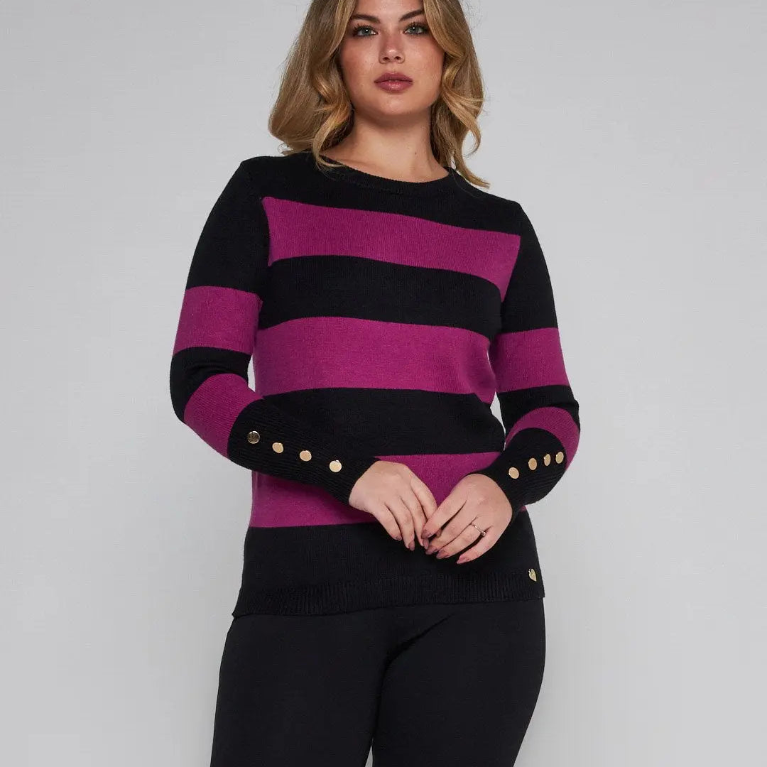 Maglia righe CICLAMINO DORABELLA