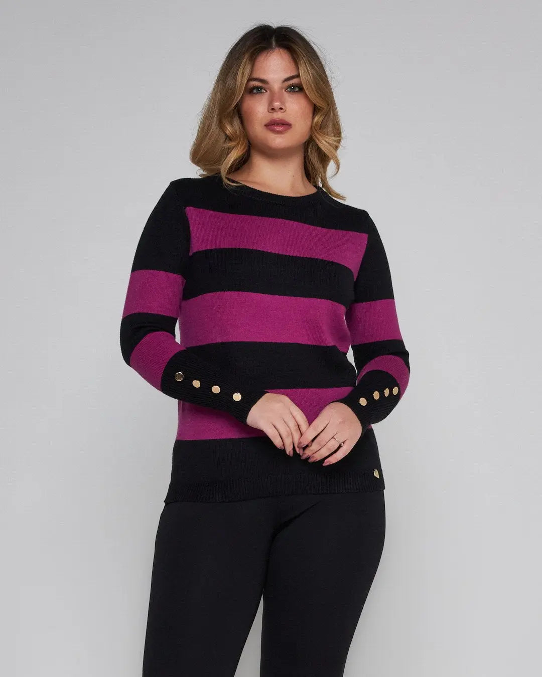 Maglia righe CICLAMINO DORABELLA