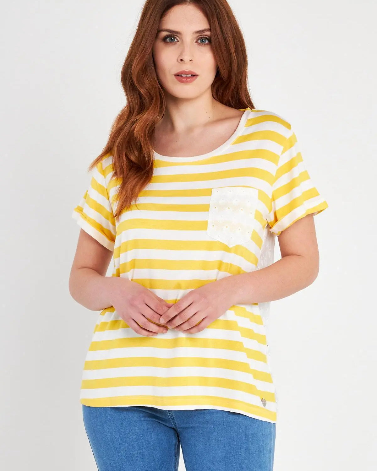 Maglia righe GIALLO DORABELLA XXL