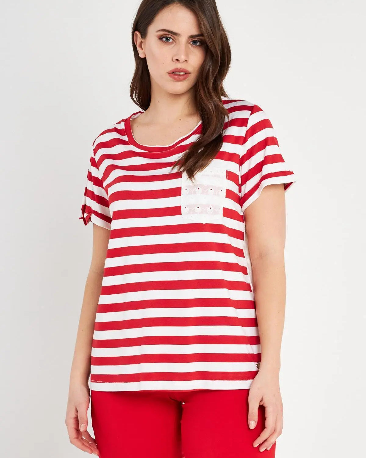 Maglia righe ROSSO DORABELLA XXL