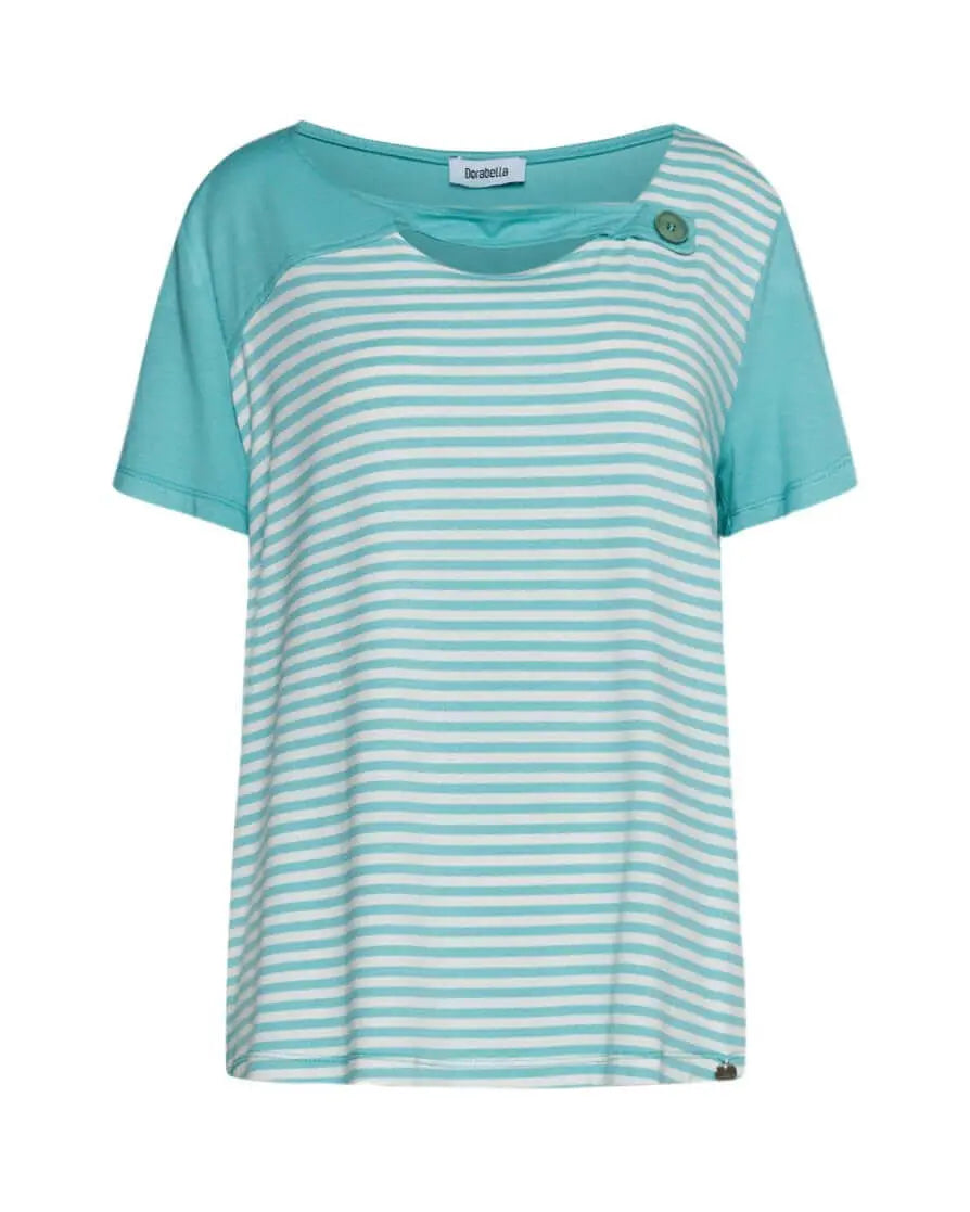 Maglia righe con bottone TIFFANY DORABELLA