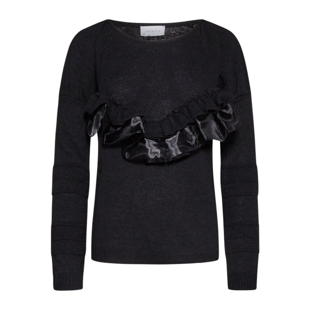 Maglia rouches NERO IRONICA 3