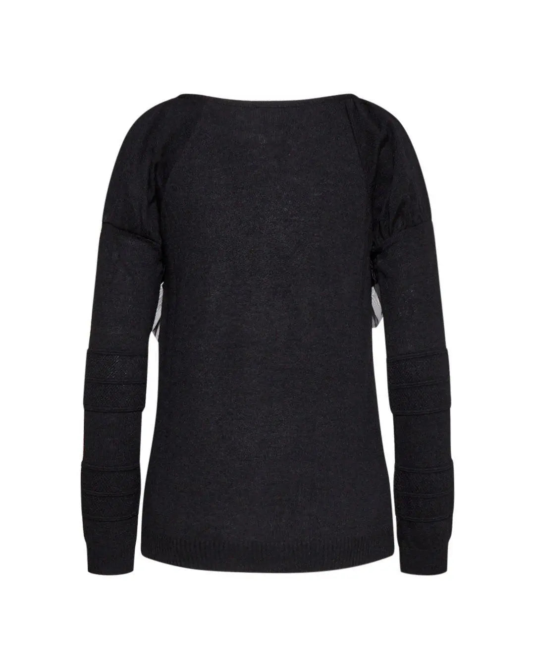 Maglia rouches NERO IRONICA