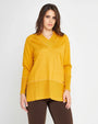 Maglia scollo V MOSTARDA DORABELLA CURVY