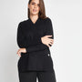 Maglia scollo V NERO DORABELLA CURVY