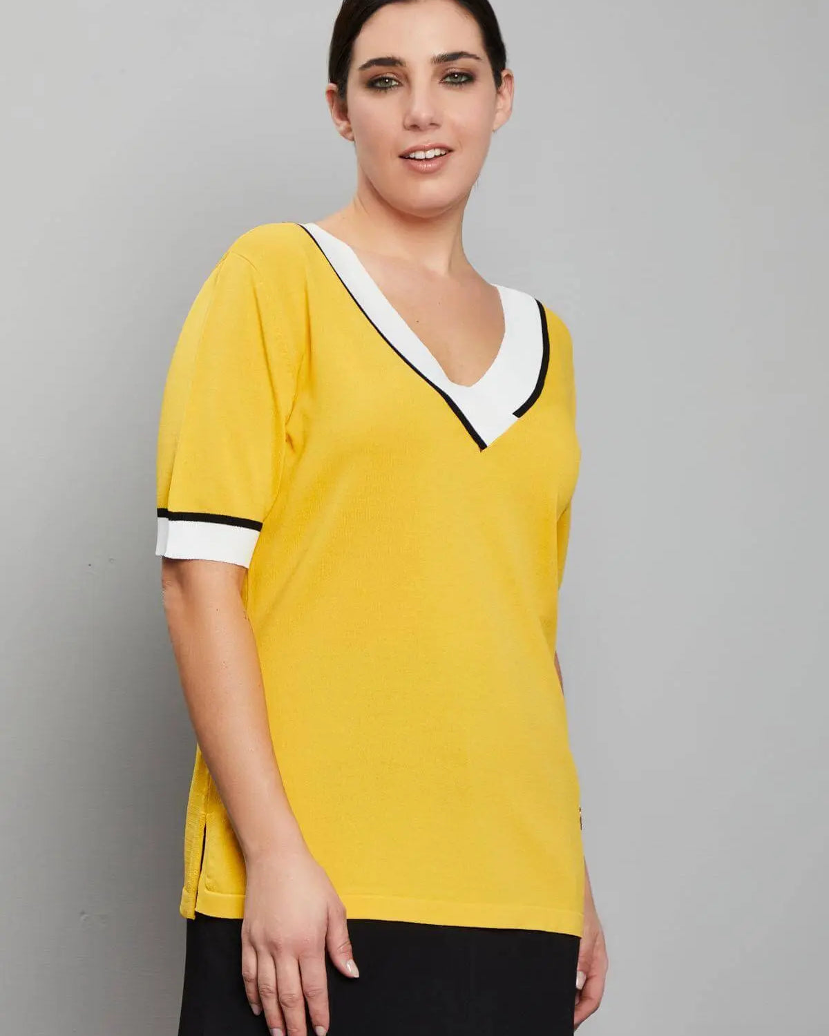 Maglia scollo V OCRA DORABELLA PIU'