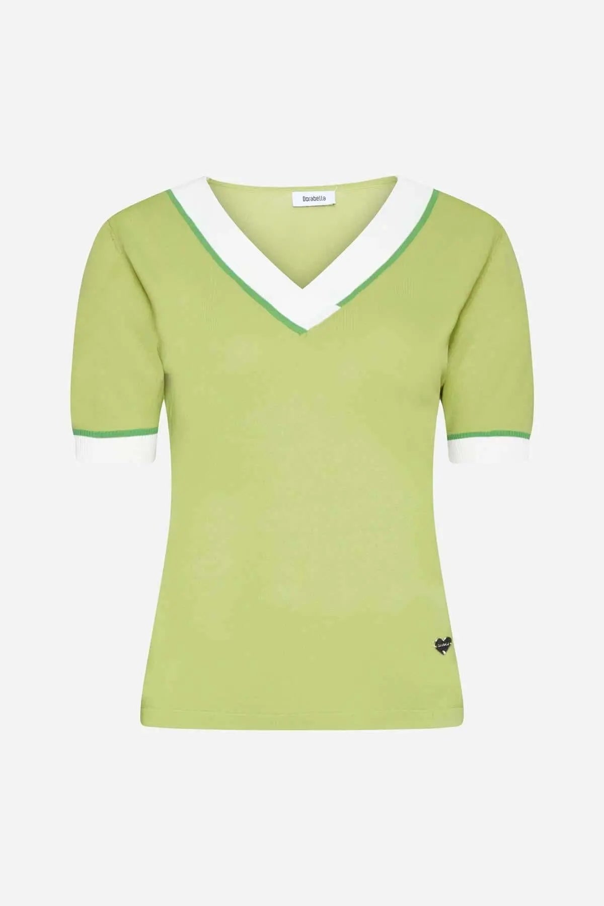 Maglia scollo V PISTACCHIO DORABELLA PIU'