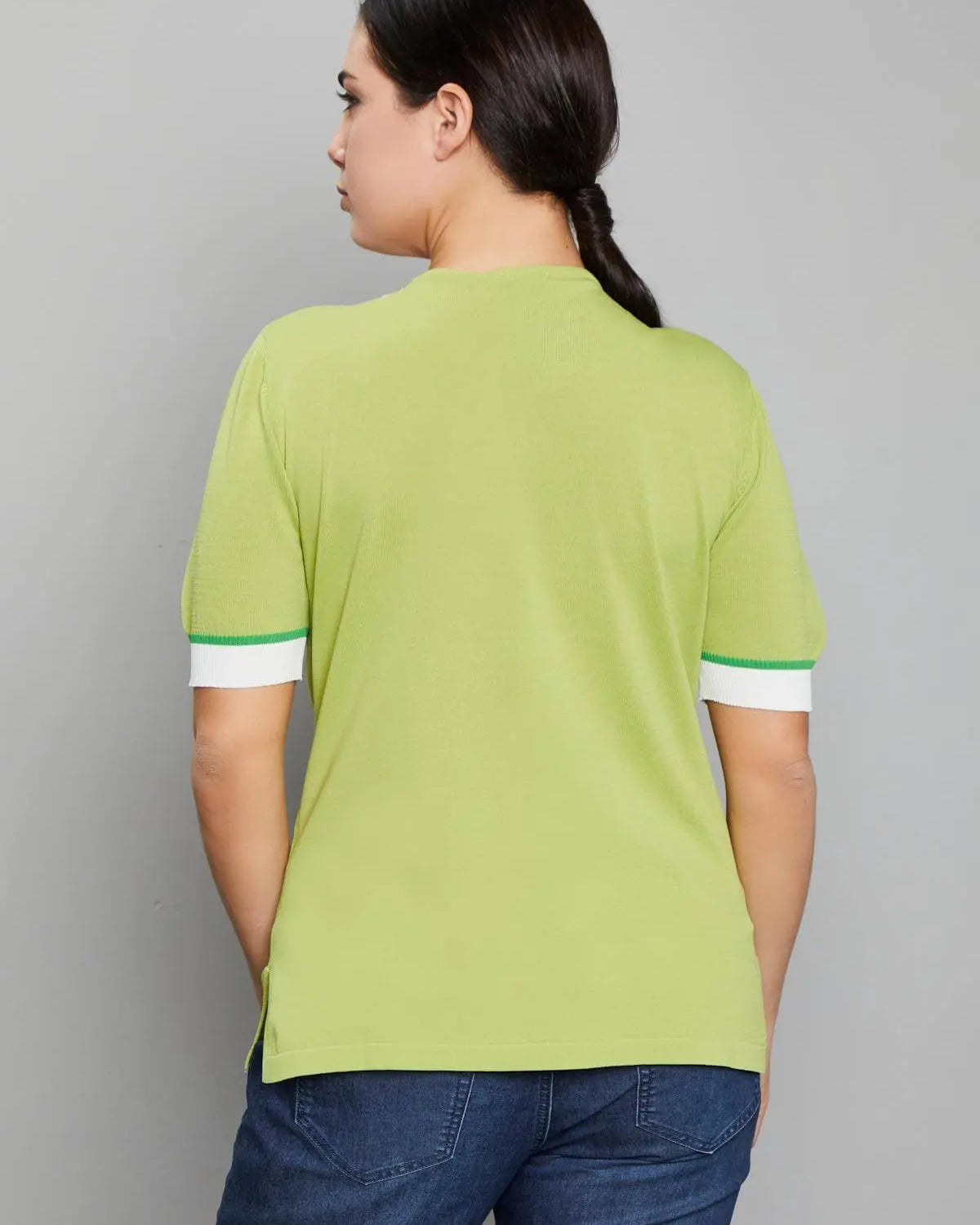 Maglia scollo V PISTACCHIO DORABELLA PIU'