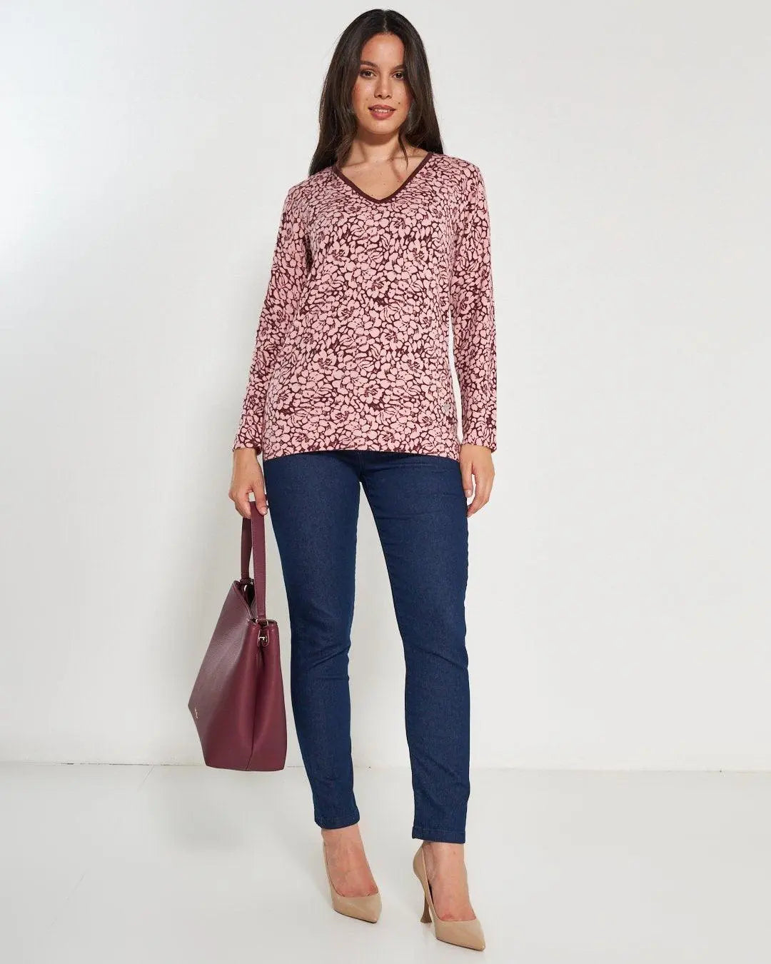 Maglia scollo "V" AMARENA DORABELLA