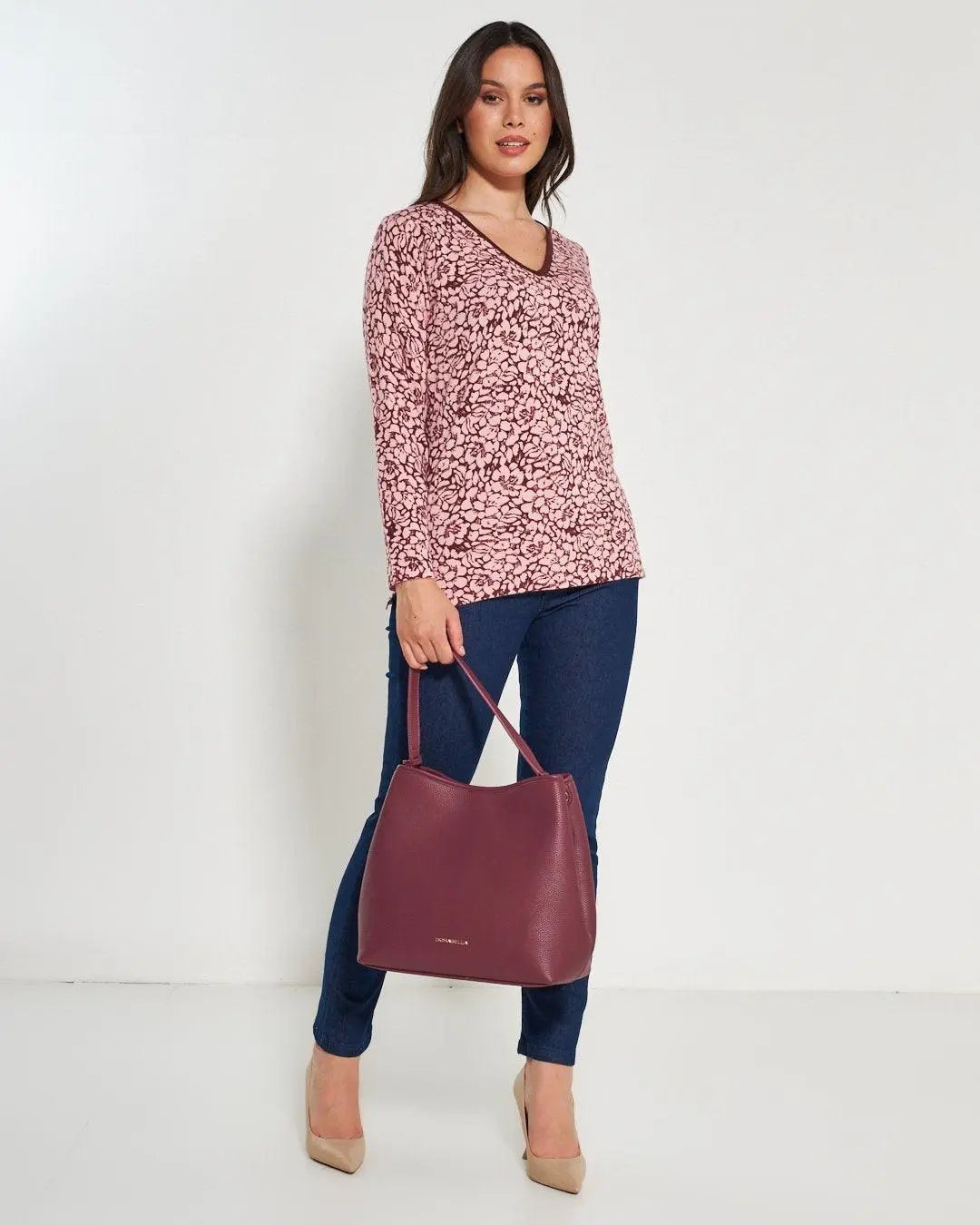 Maglia scollo "V" AMARENA DORABELLA