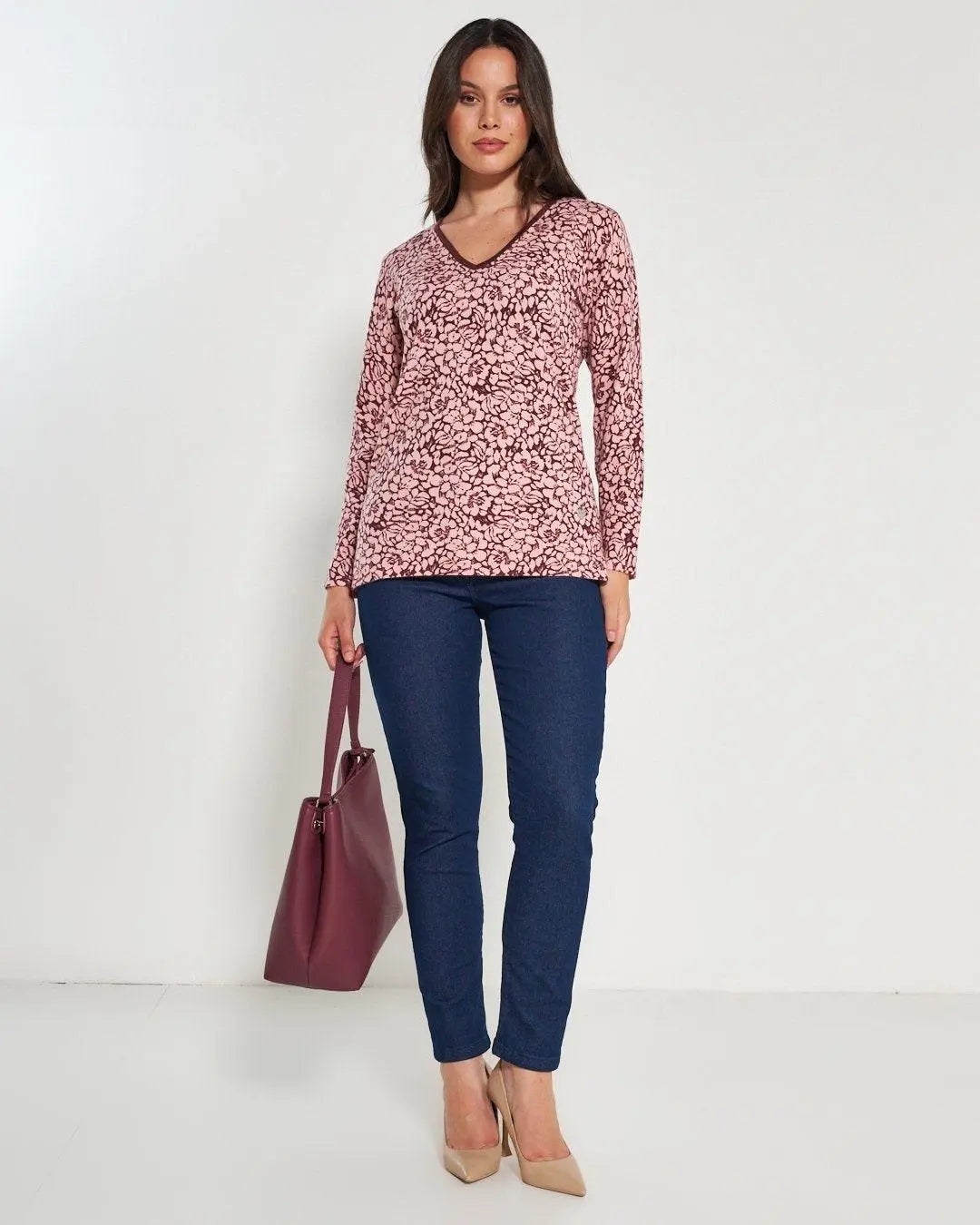 Maglia scollo "V" AMARENA DORABELLA