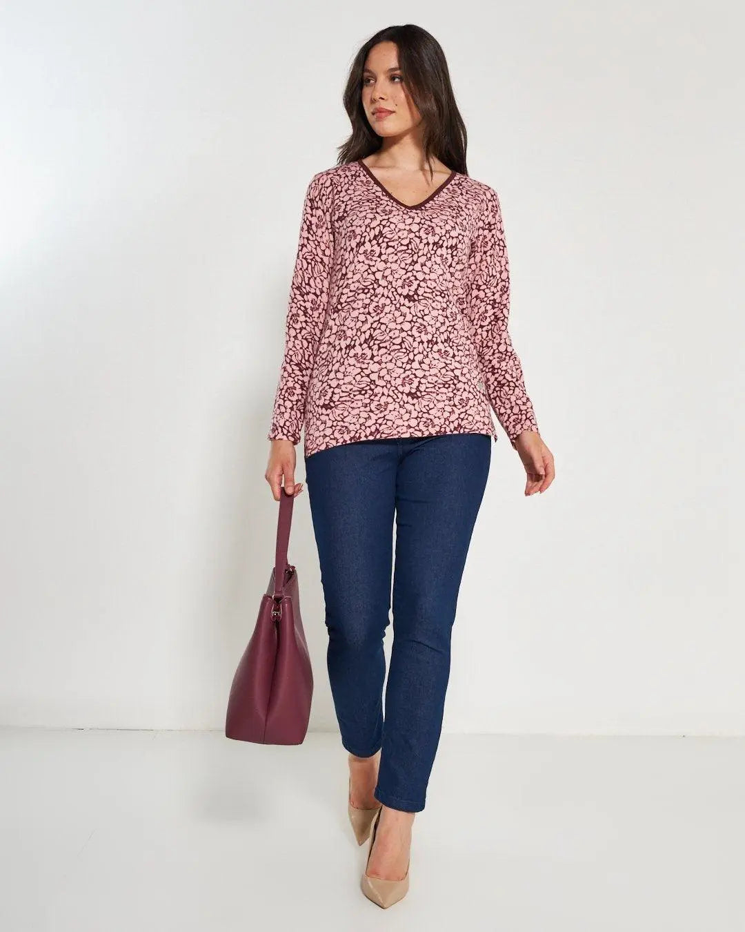 Maglia scollo "V" AMARENA DORABELLA