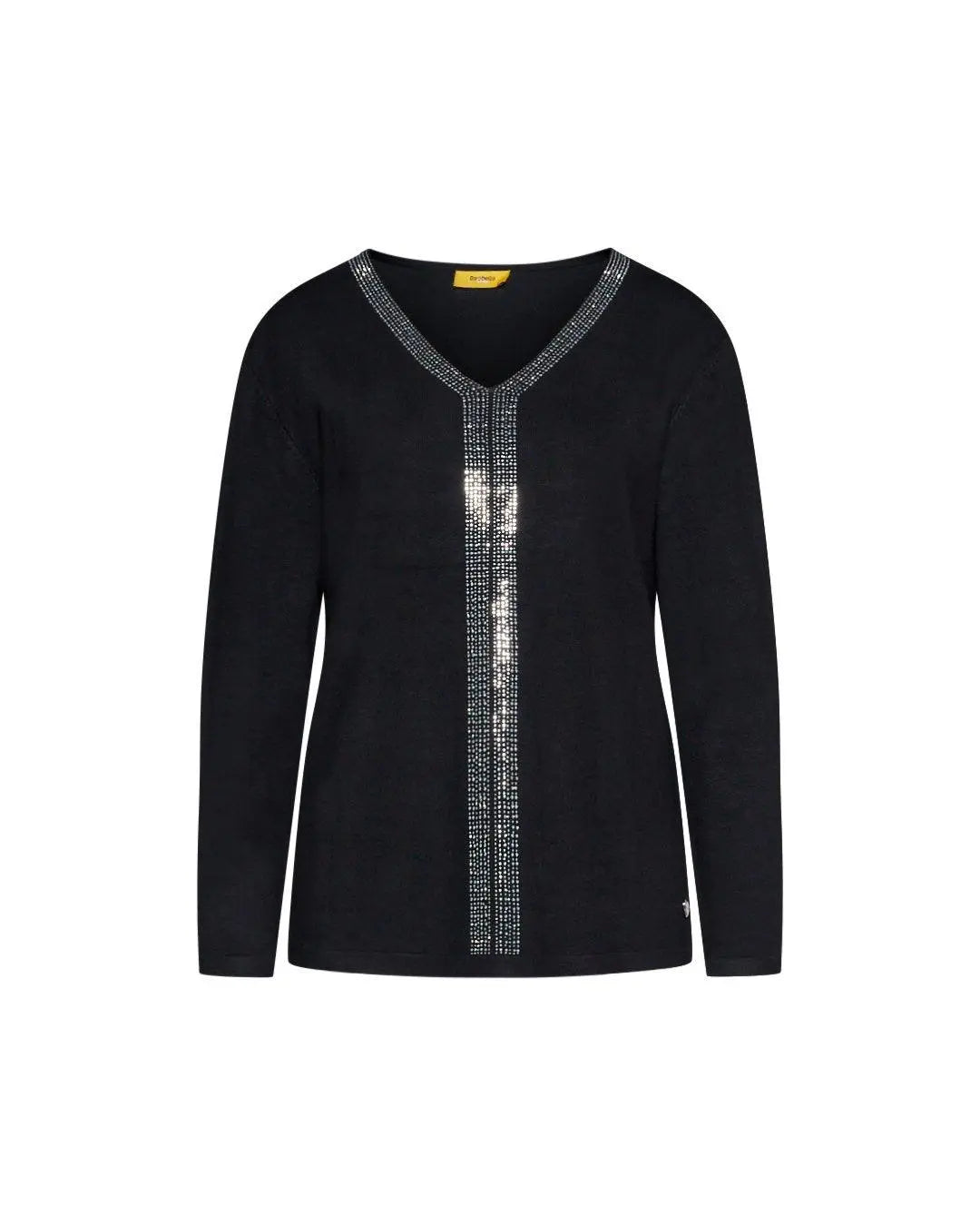 Maglia scollo "V" BLACK DORABELLA PIU'