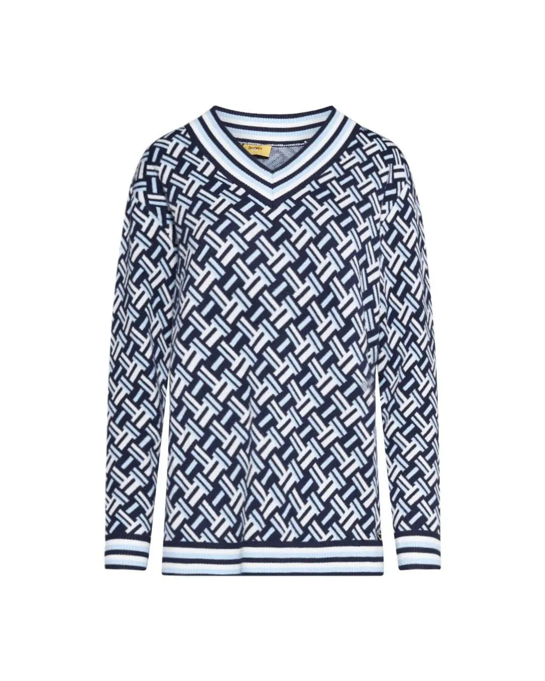 Maglia scollo "V" BLUE NAVY DORABELLA PIU'