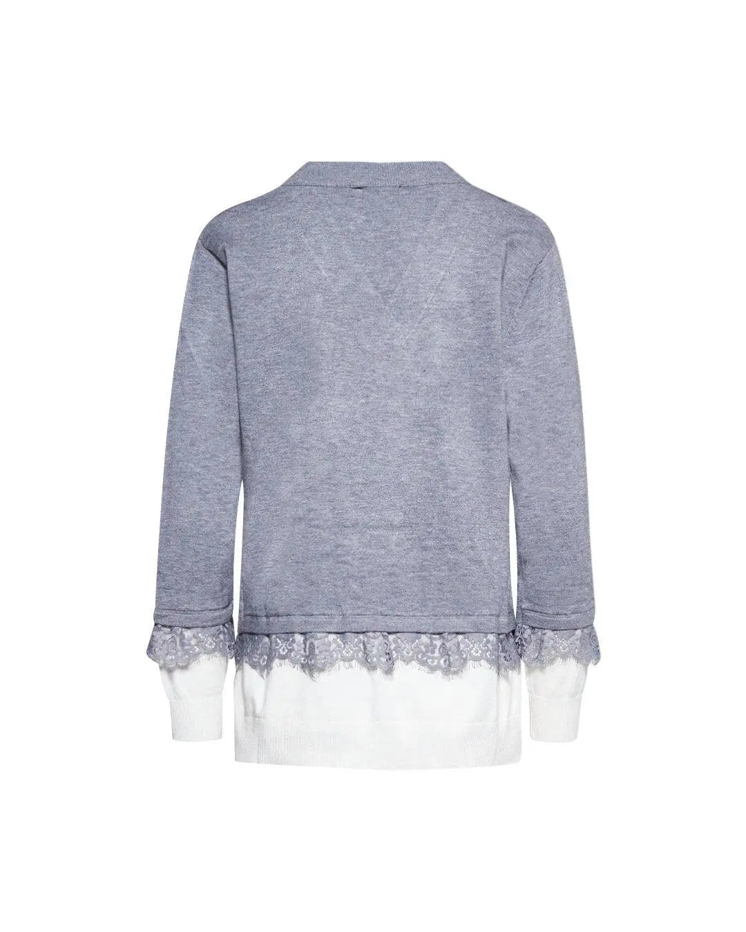 Maglia scollo "V" GRIGIO MEDIO DORABELLA PIU'