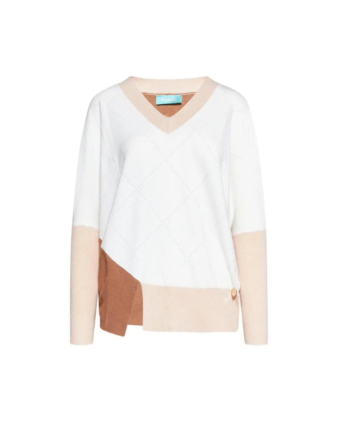 Maglia scollo "V" OFF WHITE DORABELLA