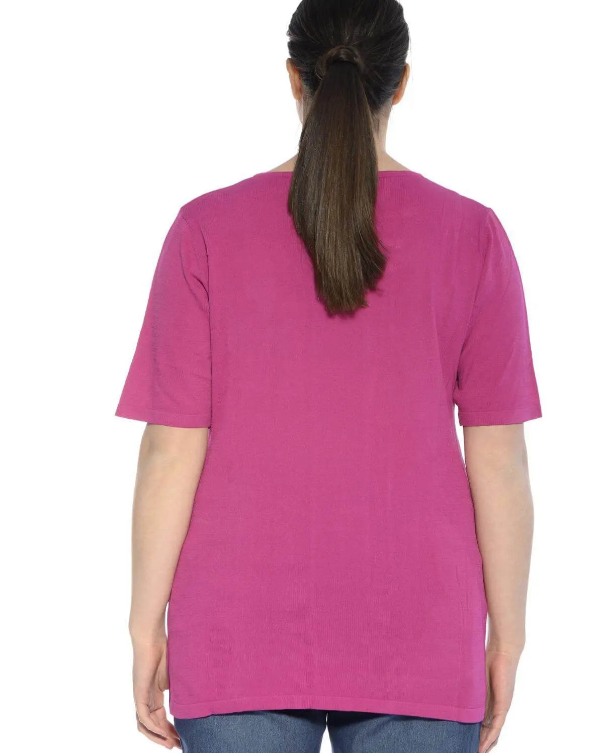 Maglia scollo a V FUXIA DORABELLA CURVY