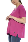 Maglia scollo a V FUXIA DORABELLA CURVY