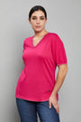 Maglia scollo a V MAGENTA DORABELLA PIU' XL
