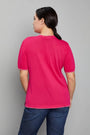 Maglia scollo a V MAGENTA DORABELLA PIU'