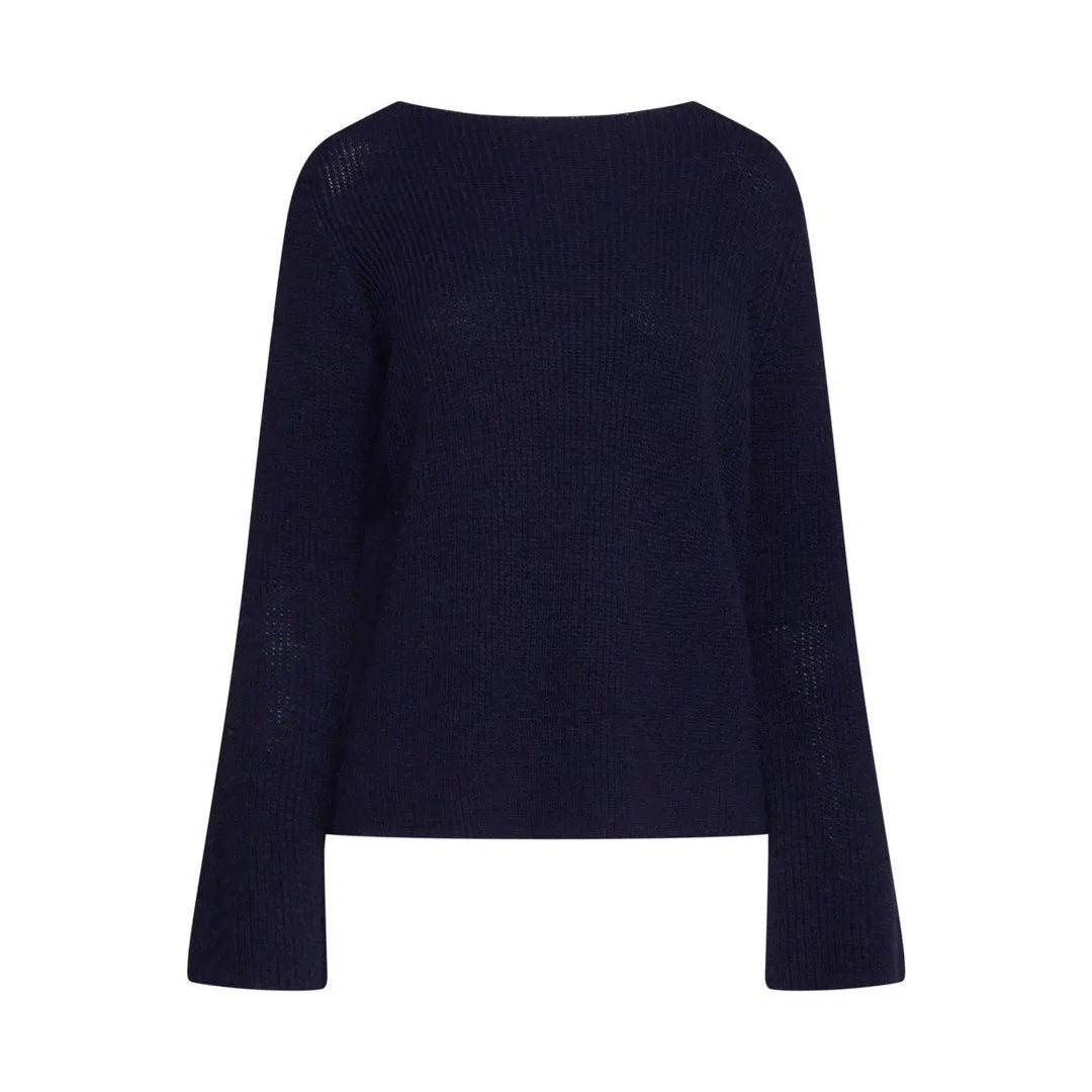 Maglia scollo a barca BLU IRONICA XL