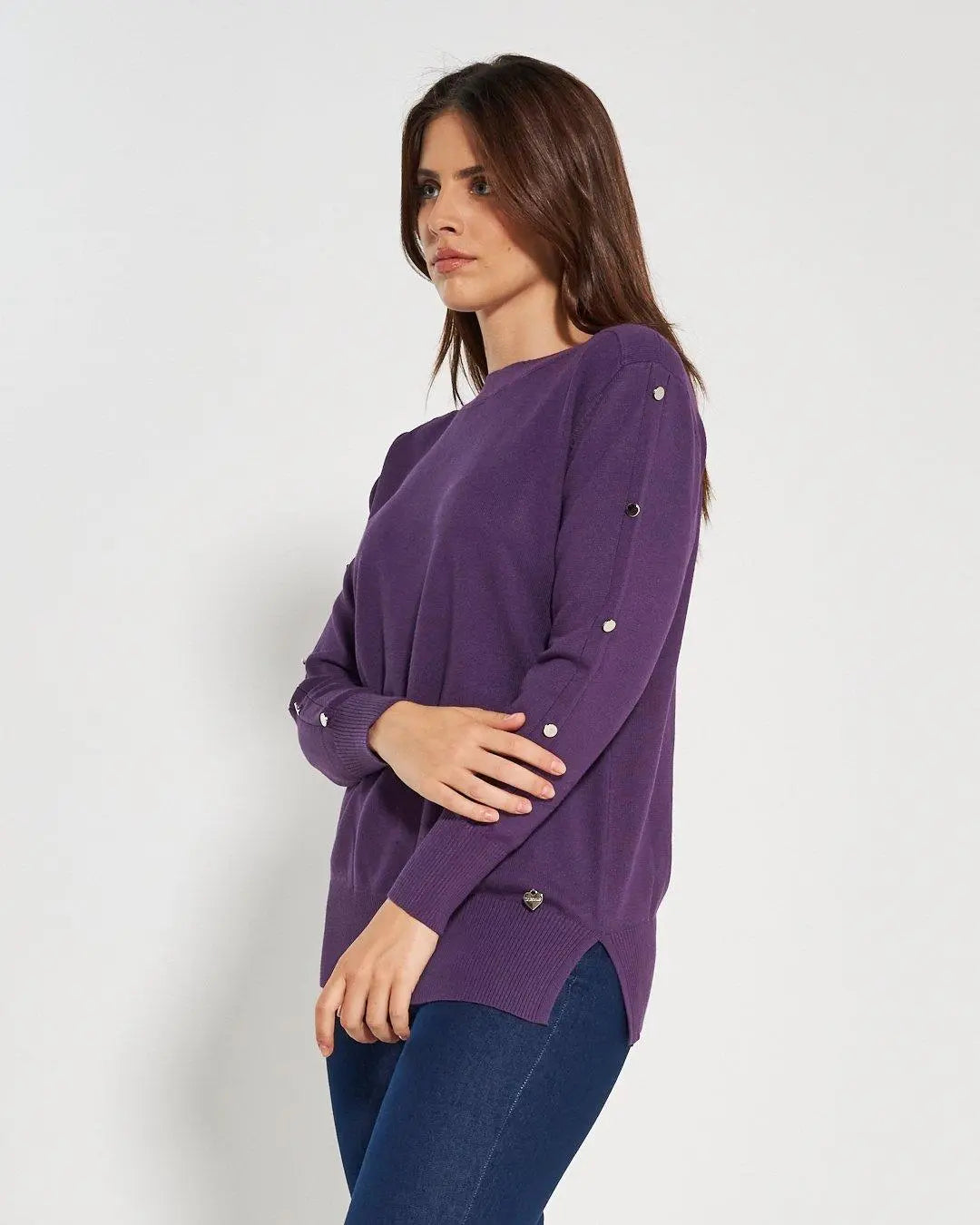 Maglia scollo a barca LAVANDA DORABELLA PIU'