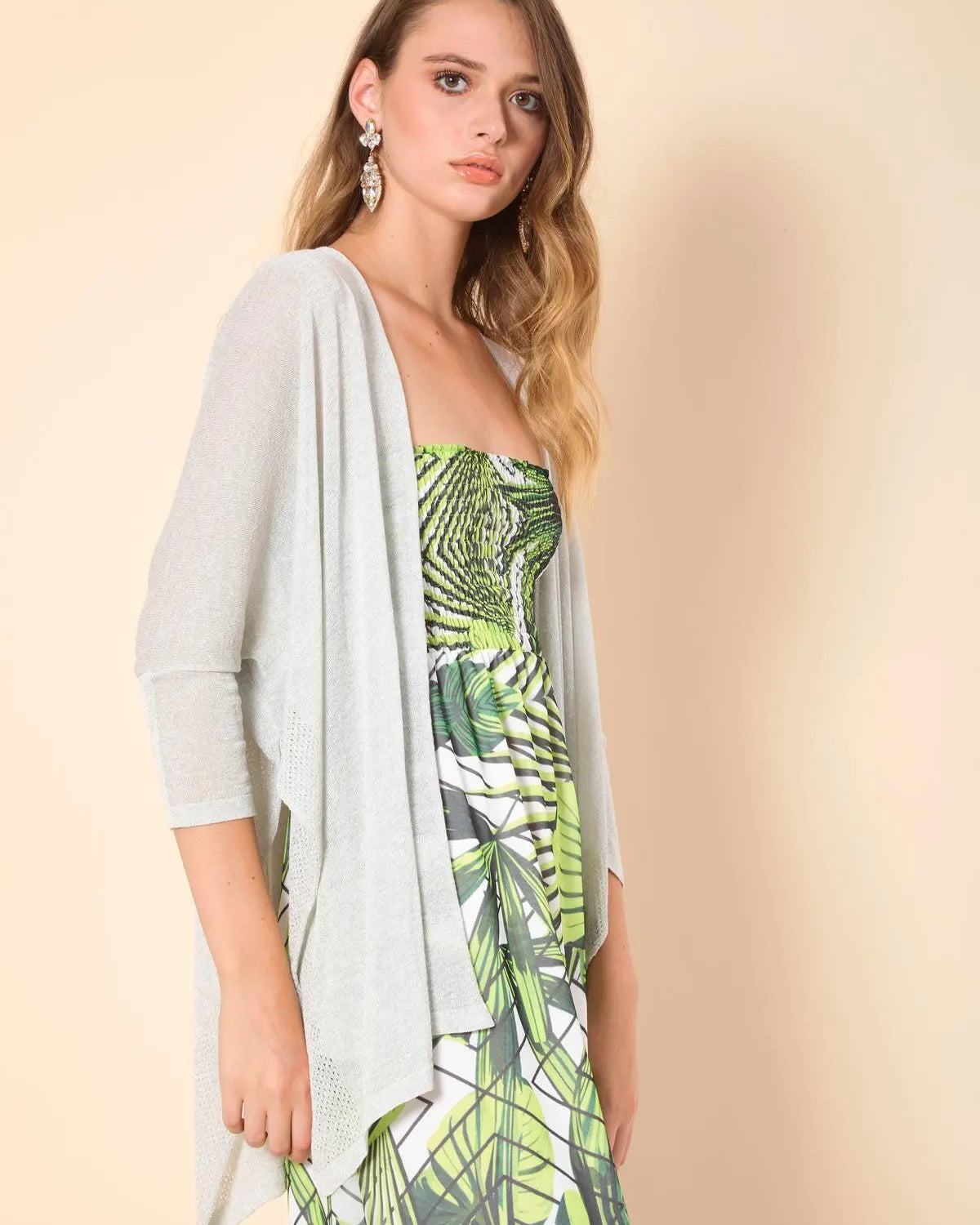 Maglia scollo a barca e rouches BIANCO IRONICA XL