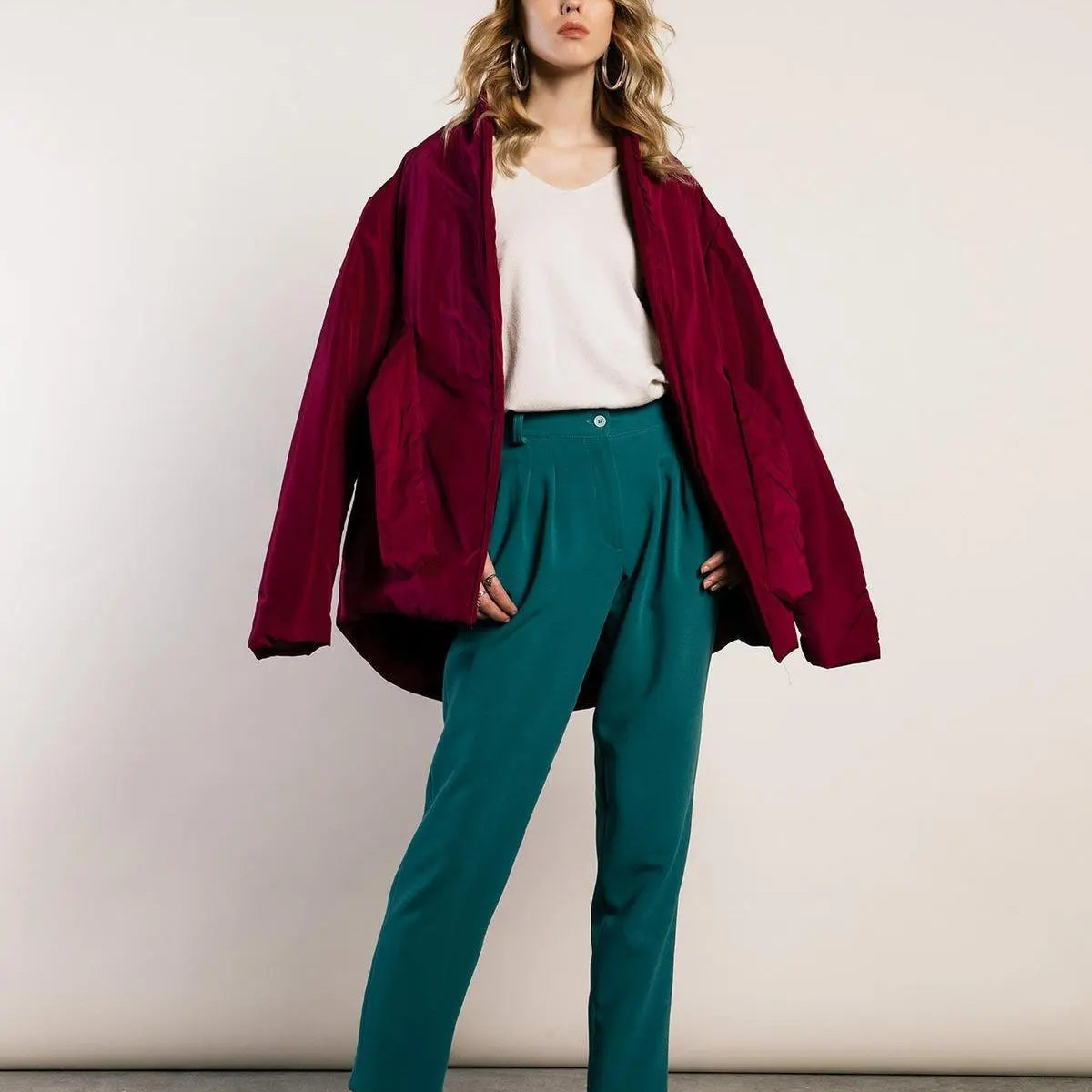 Maglia scollo a v in viscosa CALCE IRONICA XL