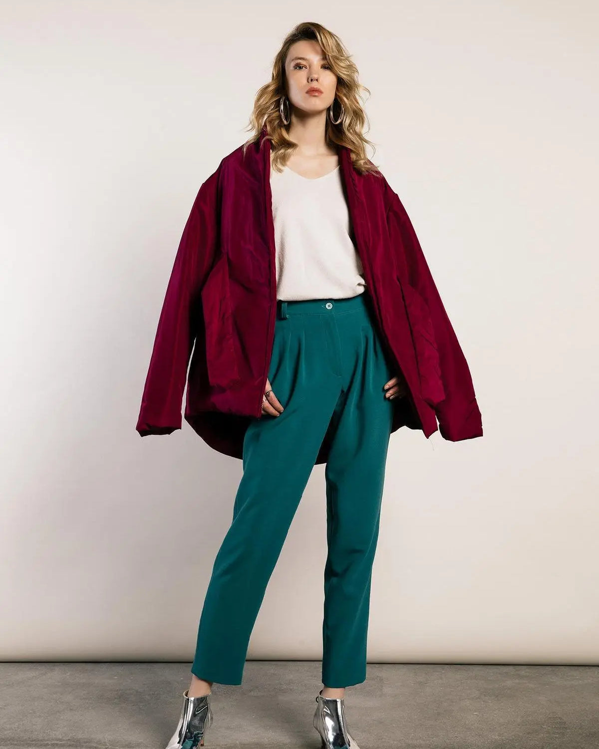 Maglia scollo a v in viscosa CALCE IRONICA XL