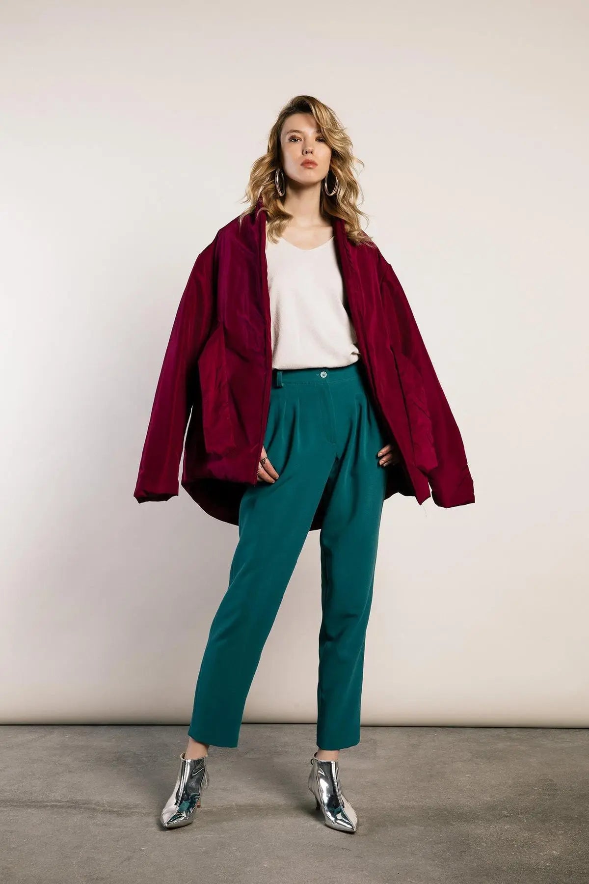 Maglia scollo a v in viscosa CALCE IRONICA XL