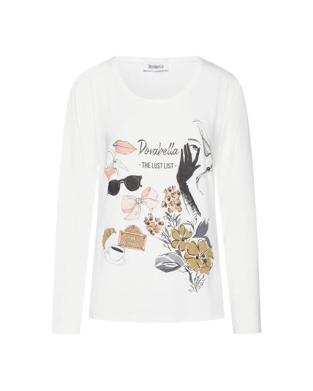 Maglia stampa Paris OFF WHITE DORABELLA XL