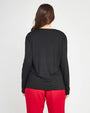 Maglia stampa cuori Nero DORABELLA PIU'