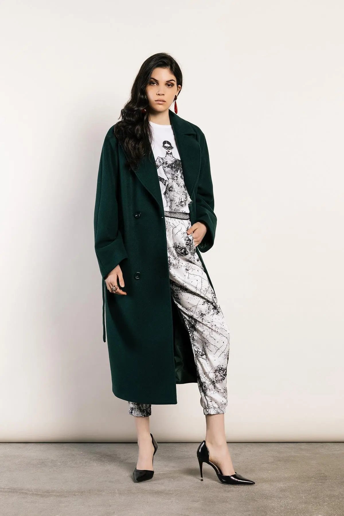 Maglia stampa girocollo BIANCO-NERO IRONICA 52