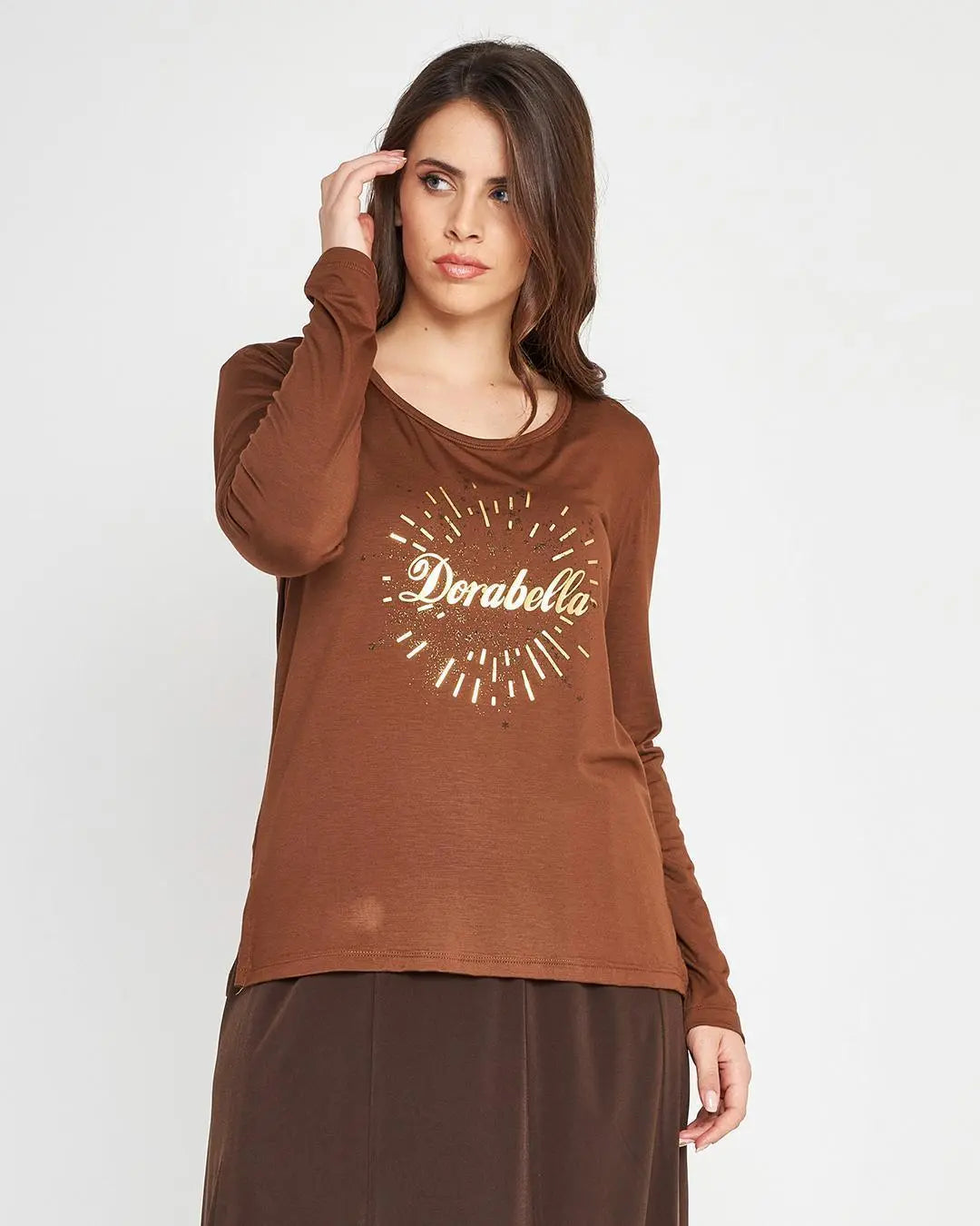 Maglia stampa oro TABACCO DORABELLA PIU' XL