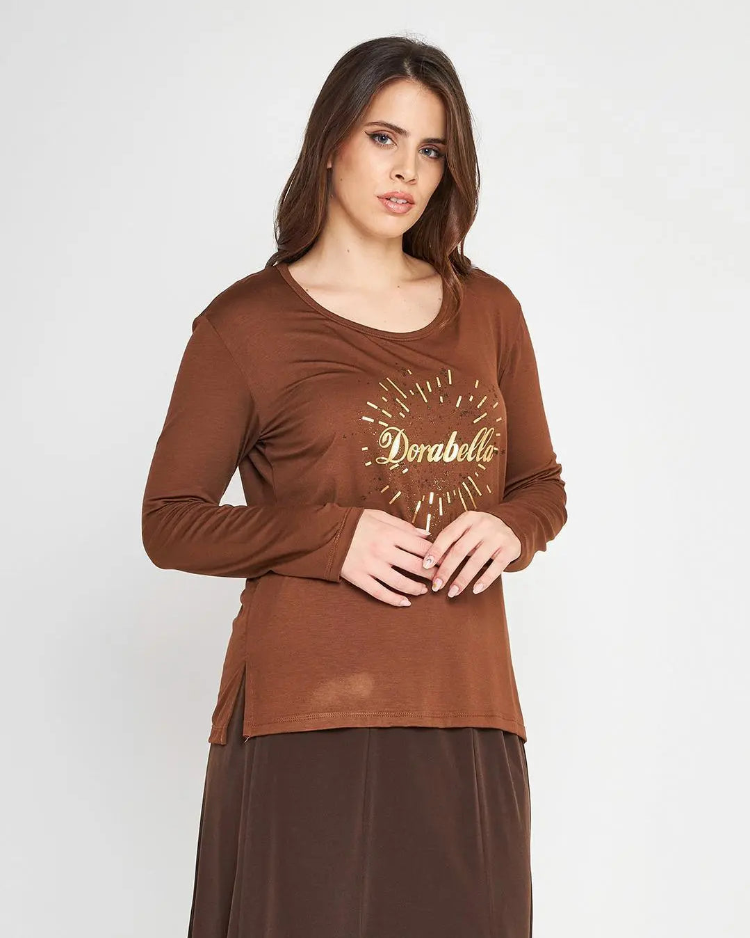 Maglia stampa oro TABACCO DORABELLA PIU'