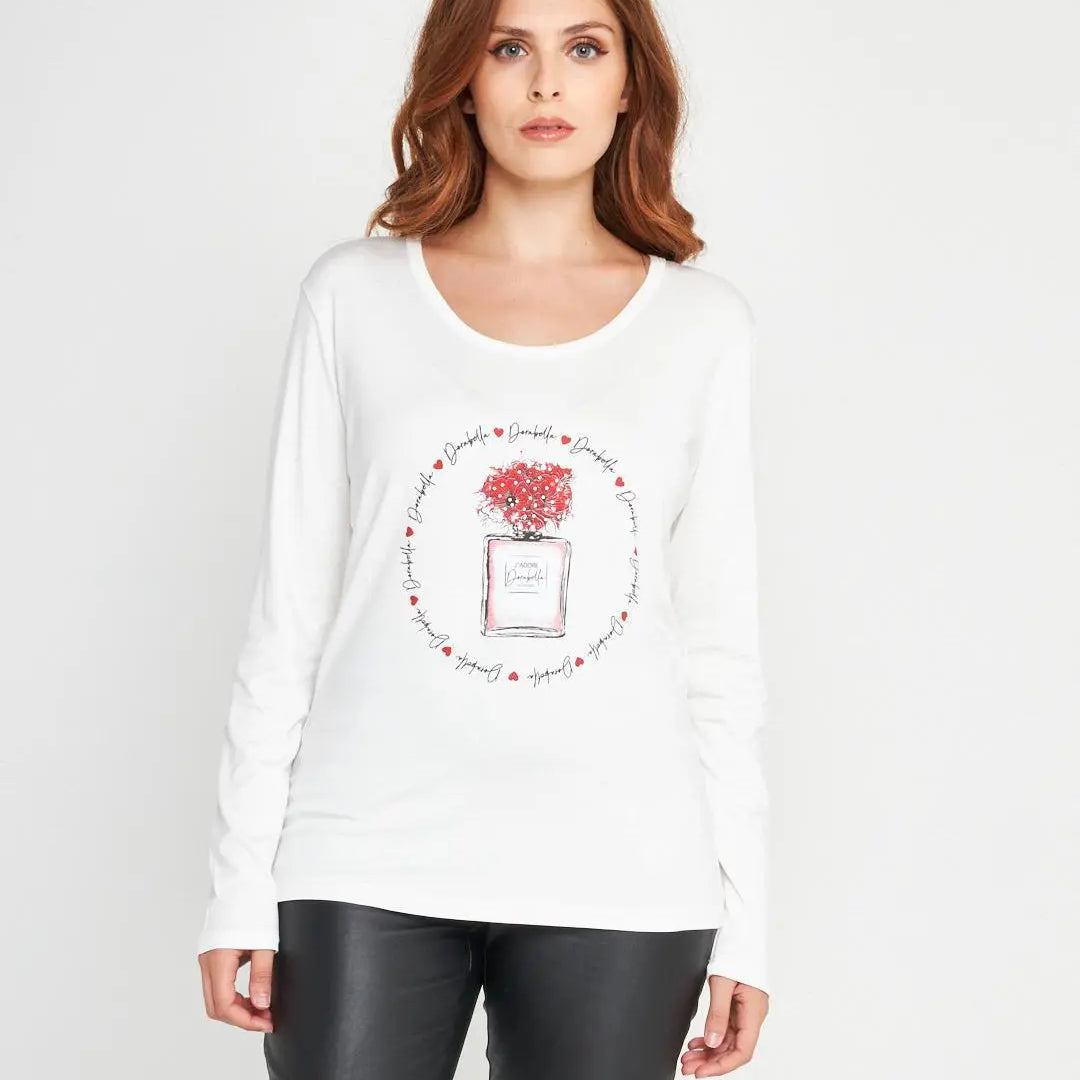Maglia stampa profumo OFF WHITE DORABELLA XL