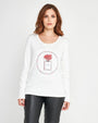 Maglia stampa profumo OFF WHITE DORABELLA XL