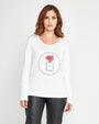 Maglia stampa profumo OFF WHITE DORABELLA