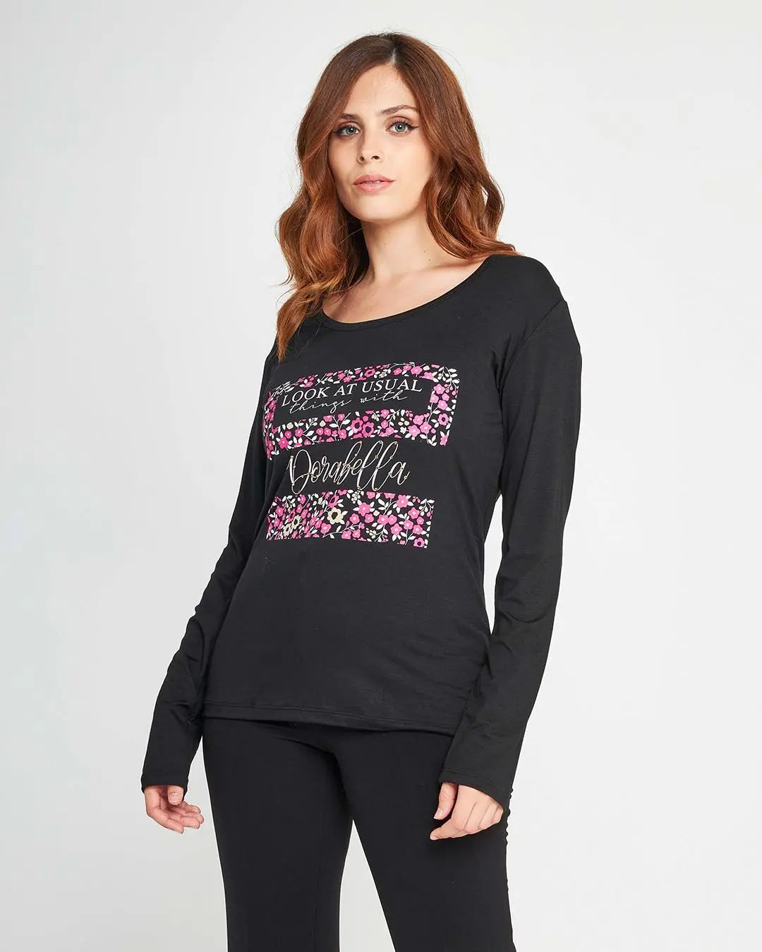 Maglia stampa provenzale Nero DORABELLA