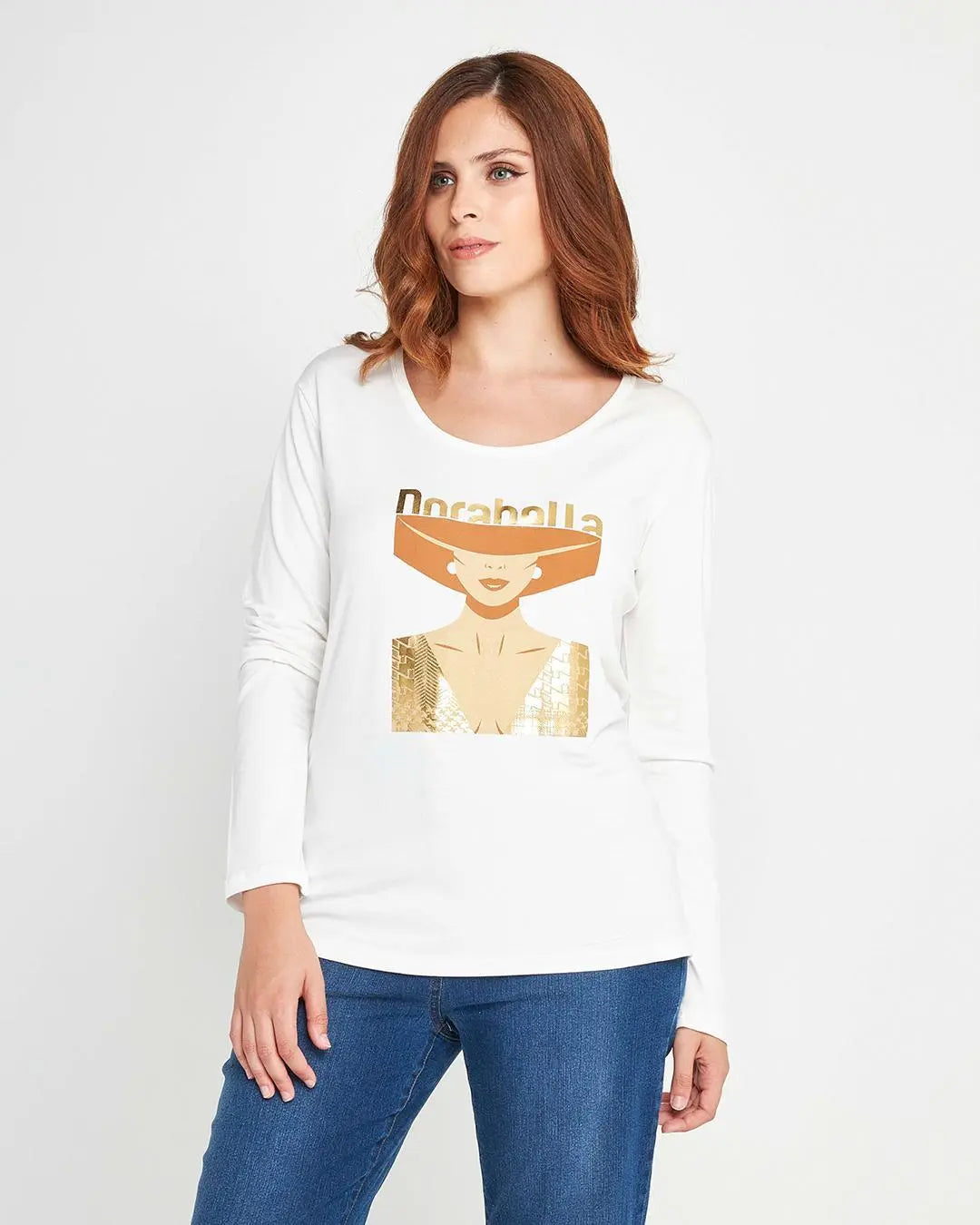 Maglia stampa woman Bianco DORABELLA