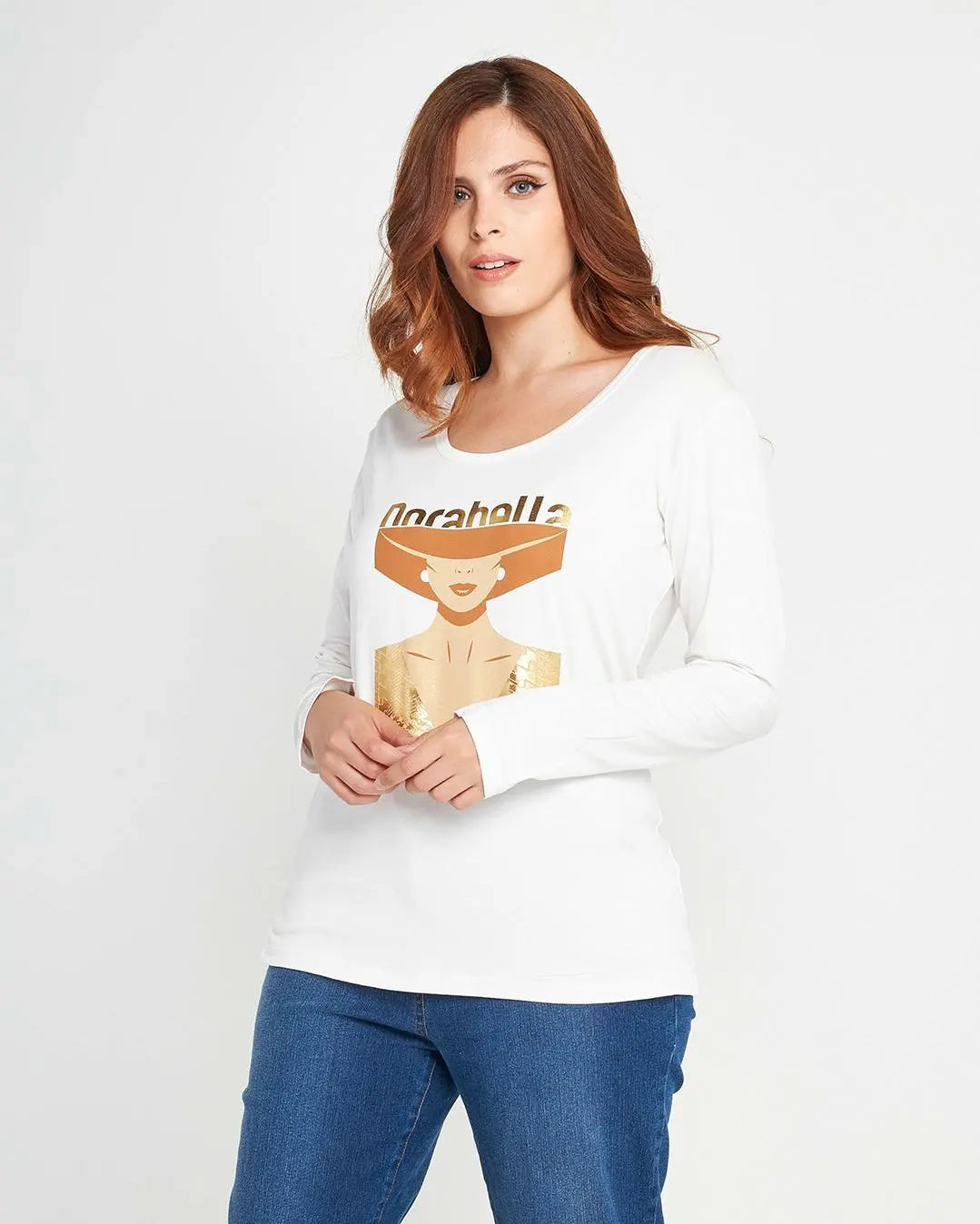 Maglia stampa woman Bianco DORABELLA