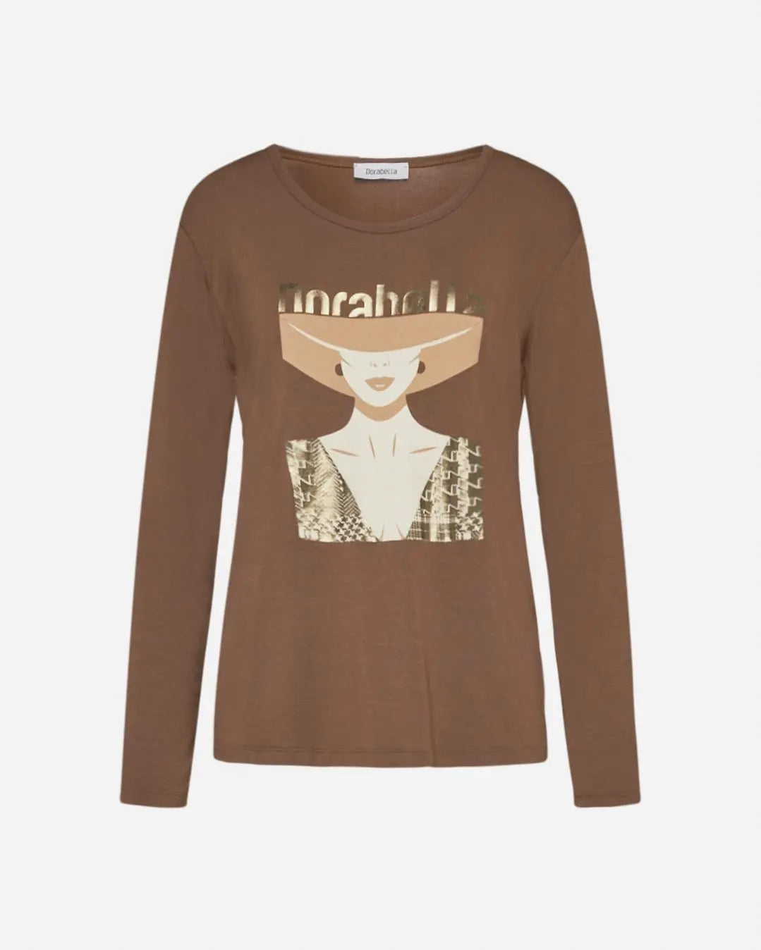 Maglia stampa woman Marrone DORABELLA