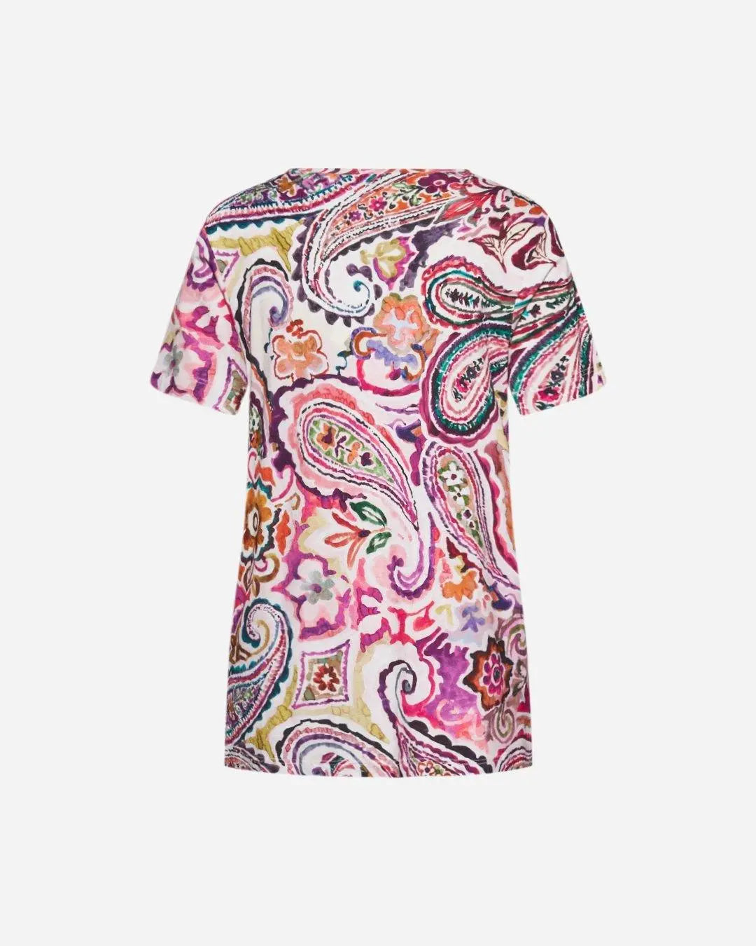 Maglia stampata in viscosa CICLAMINO DORABELLA