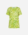Maglia stampata in viscosa LIME DORABELLA XXL