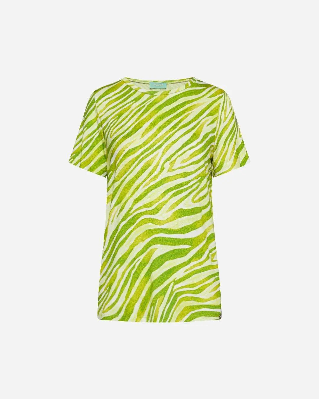 Maglia stampata in viscosa LIME DORABELLA XXL