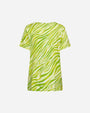 Maglia stampata in viscosa LIME DORABELLA