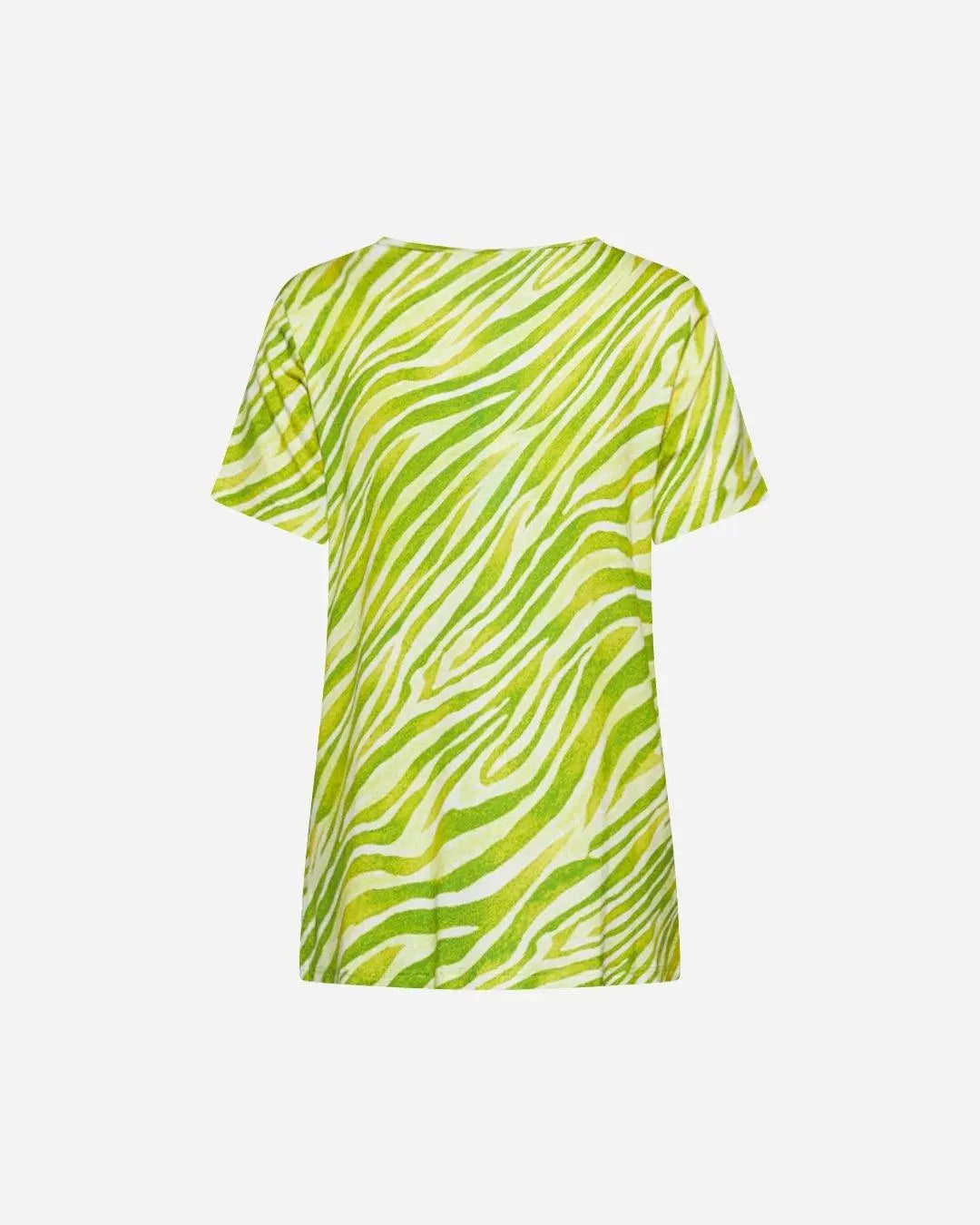 Maglia stampata in viscosa LIME DORABELLA