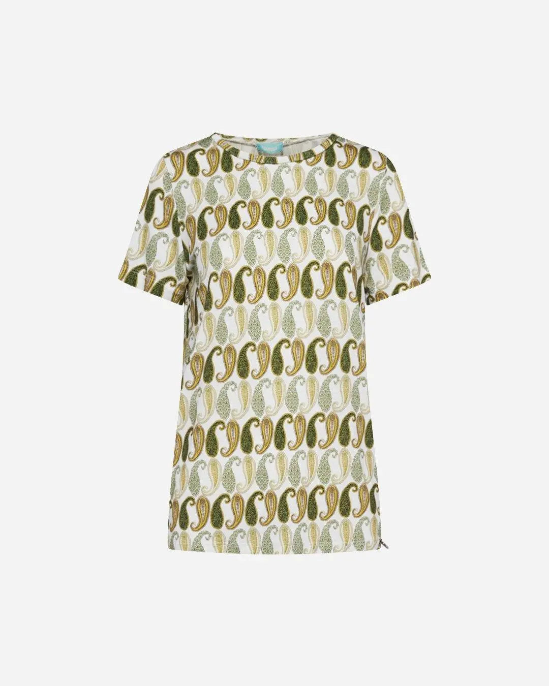 Maglia stampata in viscosa VERDE MILITARE DORABELLA XXL