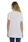 Maglia taglio ad A con strass BIANCO DORABELLA